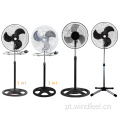 Ventilador de suporte de metal para resfriamento de ar com lâminas de metal de controle remoto 110-240V